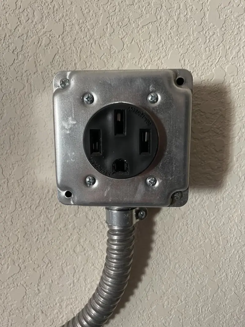 NEMA 14-50 outlet installed for Smart Home Electrical in Hayward